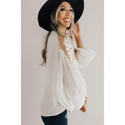  c Lace Top in Cream