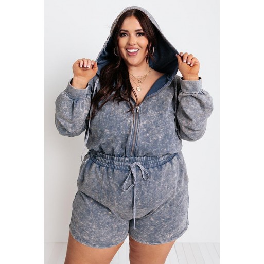 S  Mineral Wash Romper Curves