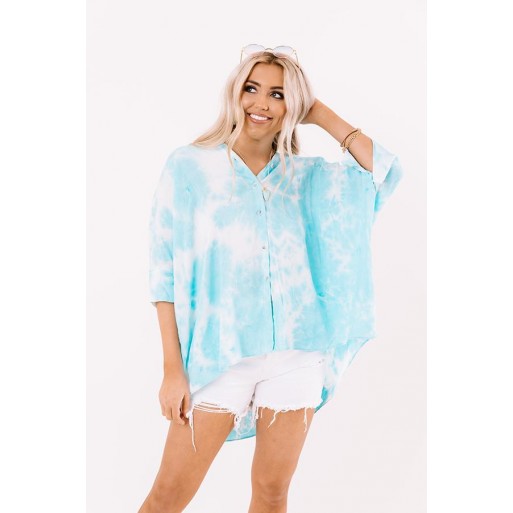 Dreaming Shift Tunic In Sky  