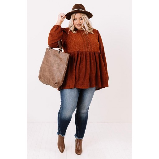 Brunch B ydoll Top In Rust Curves