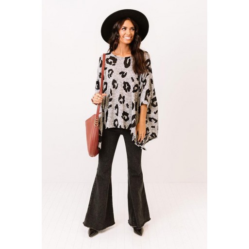 Peak Leopard Shift Tunic In Gre 