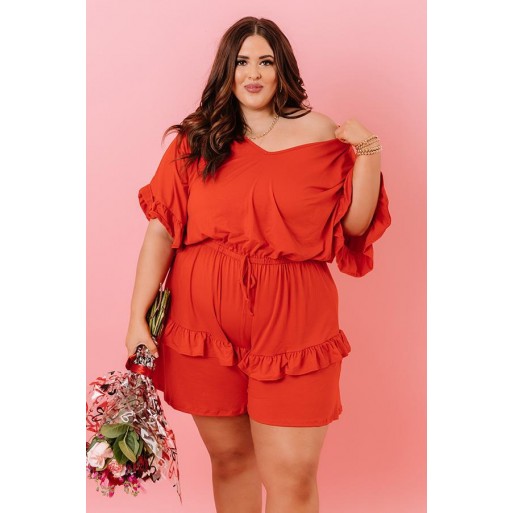 A Bottle Romper In Sca et  Curves