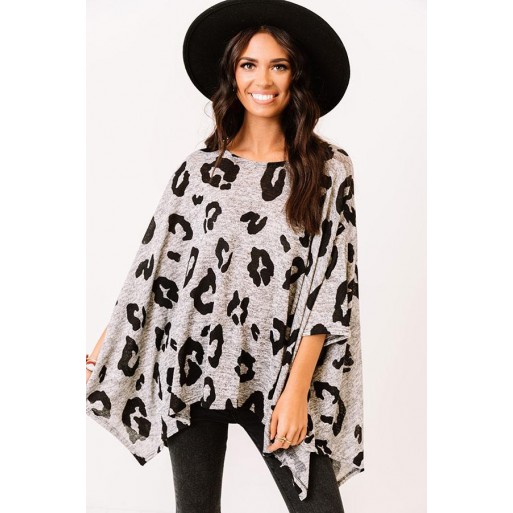 Peak Leopard Shift Tunic In Gre 