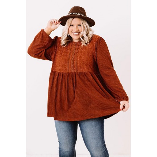 Brunch B ydoll Top In Rust Curves