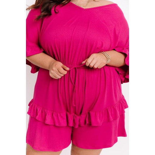 A Bottle Romper In Or d   Curves