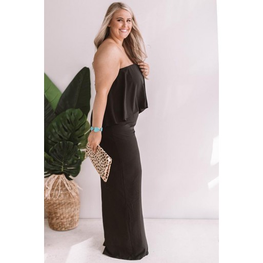 B e Jumpsuit in Black Curves