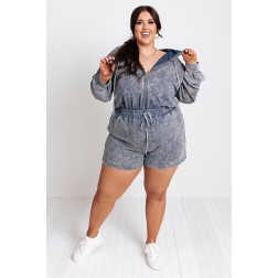 S  Mineral Wash Romper Curves