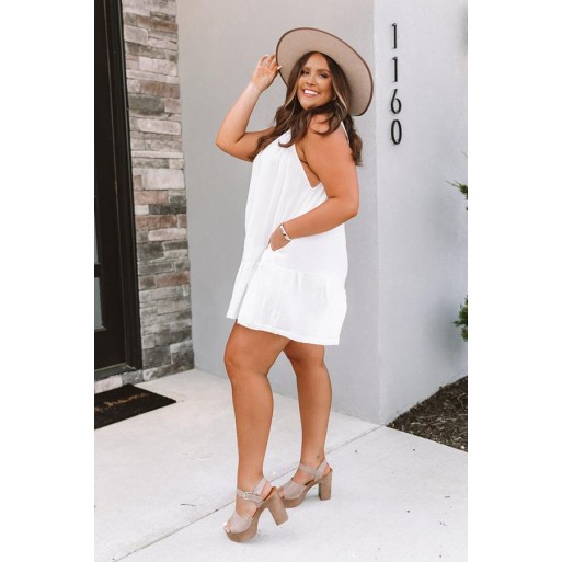  ou Romper in White   Curves