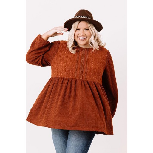 Brunch B ydoll Top In Rust Curves