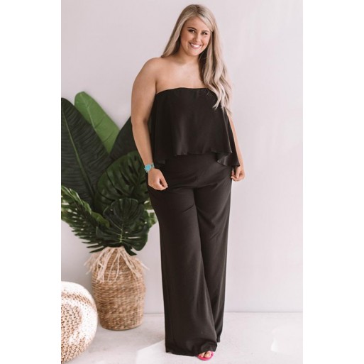 B e Jumpsuit in Black Curves