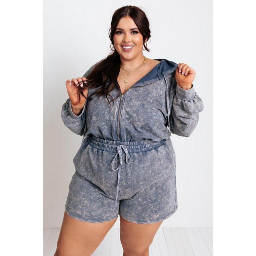 S  Mineral Wash Romper Curves