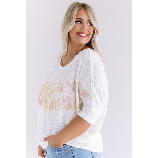  dise Knit Top In Ivory Curves