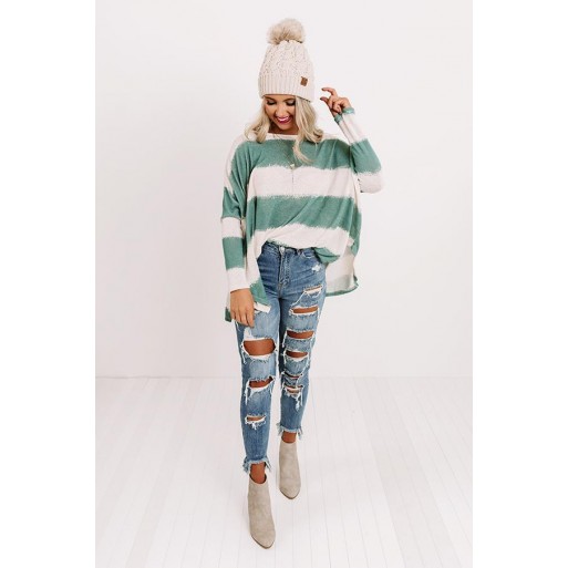 Think A ke Knit Top in Teal