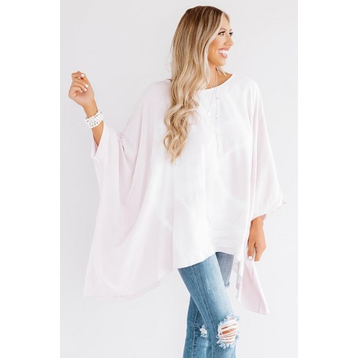 Tie D e Shift Tunic In Light Pink